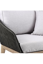 Armen Living Athos Contemporary Indoor/Outdoor Sofa with Cushions