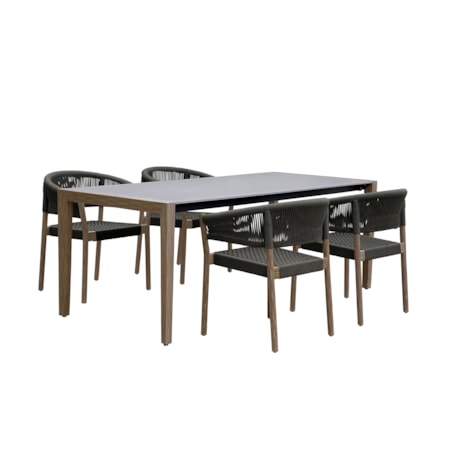 Indoor-Outdoor 5-Piece Dining Set