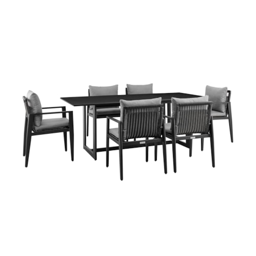 7-Piece Outdoor Aluminum Dining Set