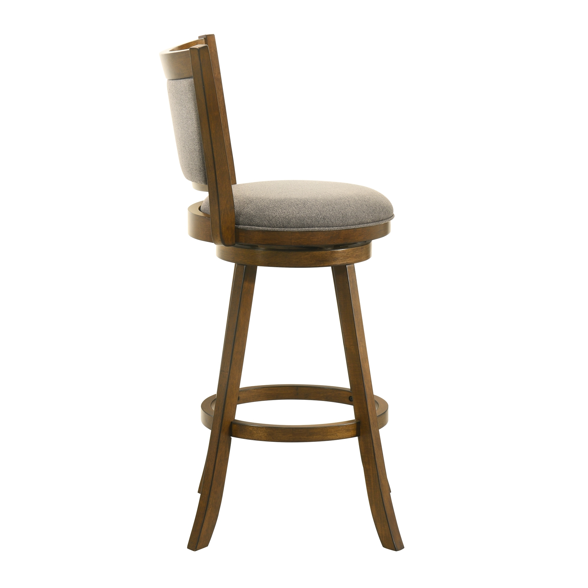 Upholstered Bar-Height Swivel Stool