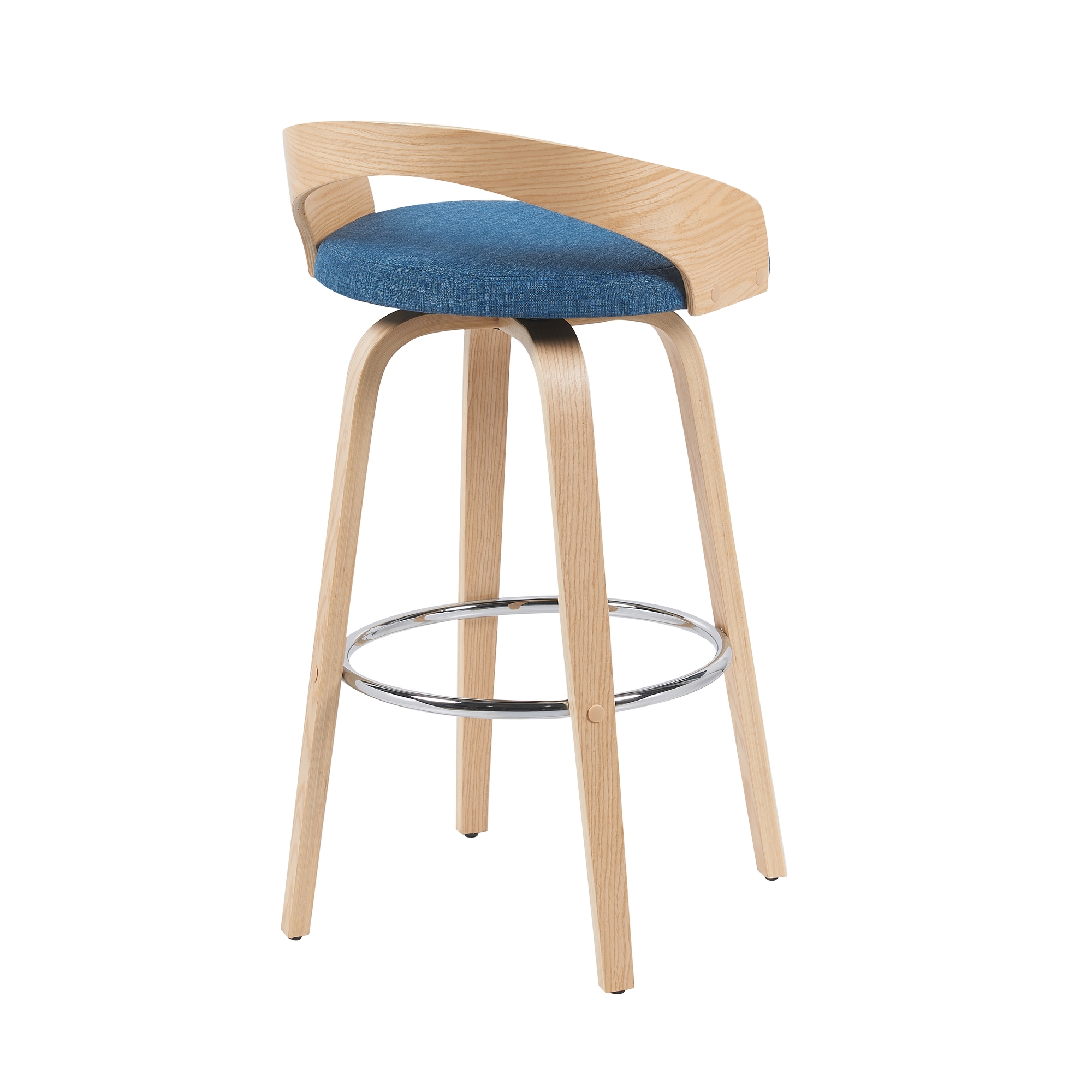 Armen Living Sonia Open-Back Swivel Barstool