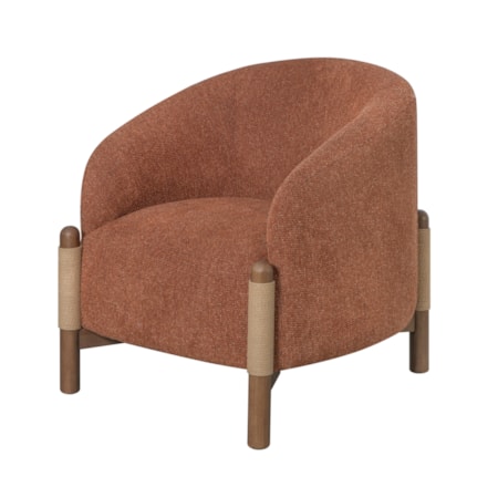 Barrel-Back Accent Chair