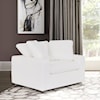 Armen Living Liberty White Chair and a Half