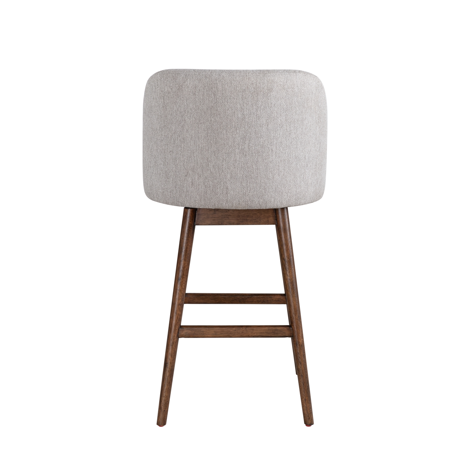 Armen Living Sadie Upholstered Solid Wood Swivel Barstool