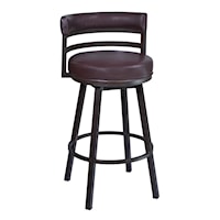 Transitional Swivel Counter-Height Stool