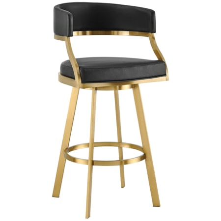 Gold Stainless Steel Swivel Stool
