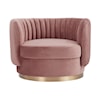 Armen Living Davy Swivel Chair