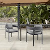 Armen Living Argiope Set of 2 Outdoor Dining Chairs