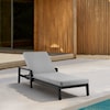 Armen Living Grand Outdoor Chaise Lounge