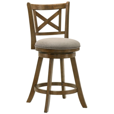 X-Back Swivel Counter Stool