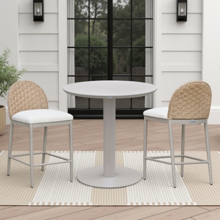 3-pc. Outdoor Sintered-Stone Counter Set