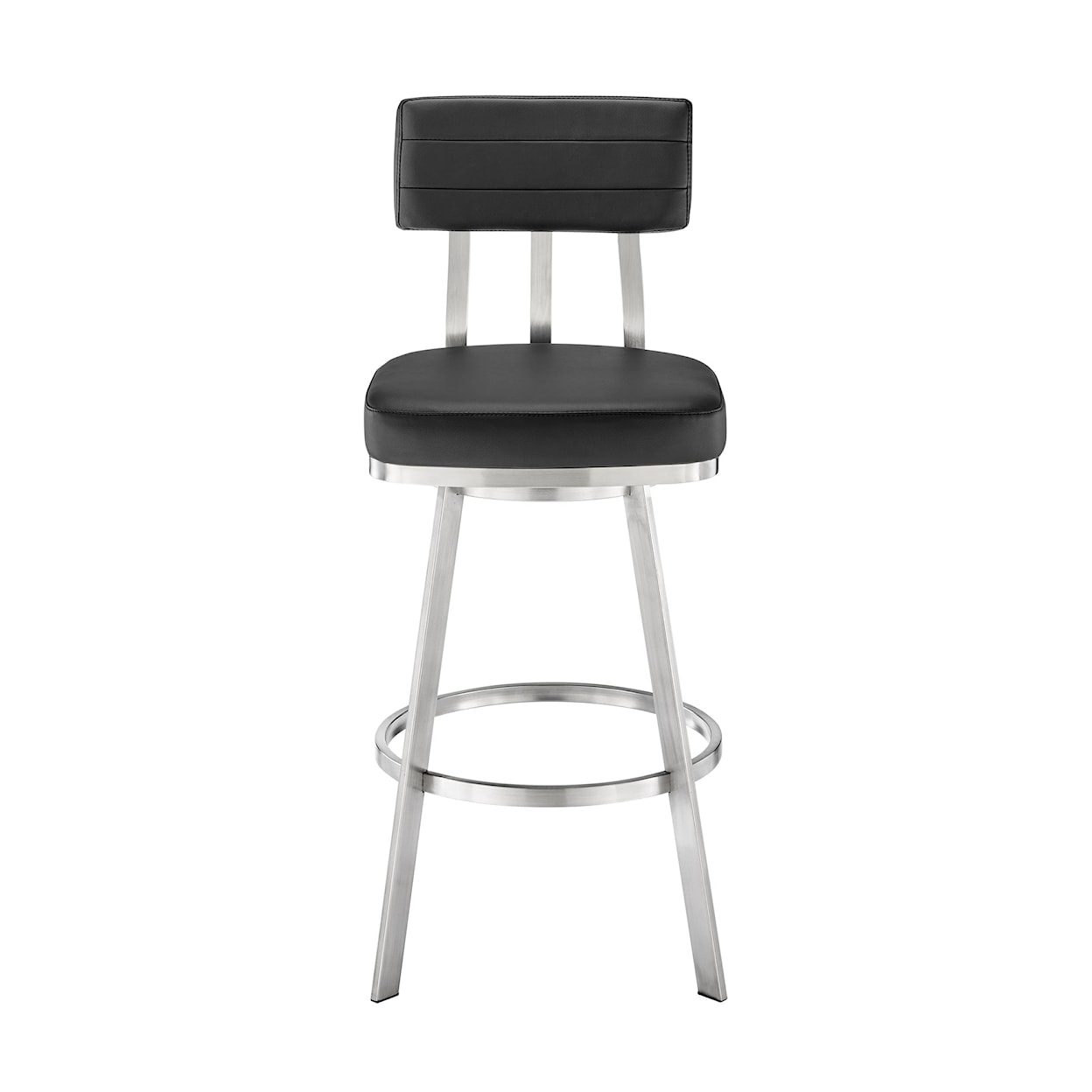 Armen Living Benjamin Black Counter-Height Stool