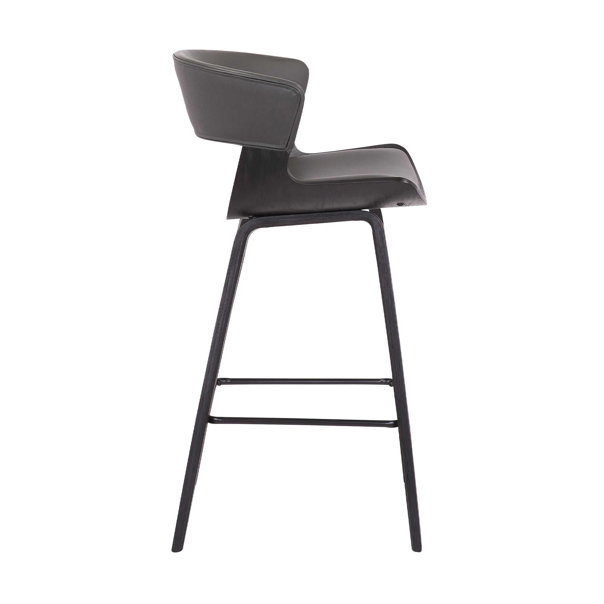 Faux Leather Counter Stool