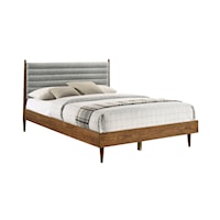Contemporary Queen Platform Wood Bed Frame