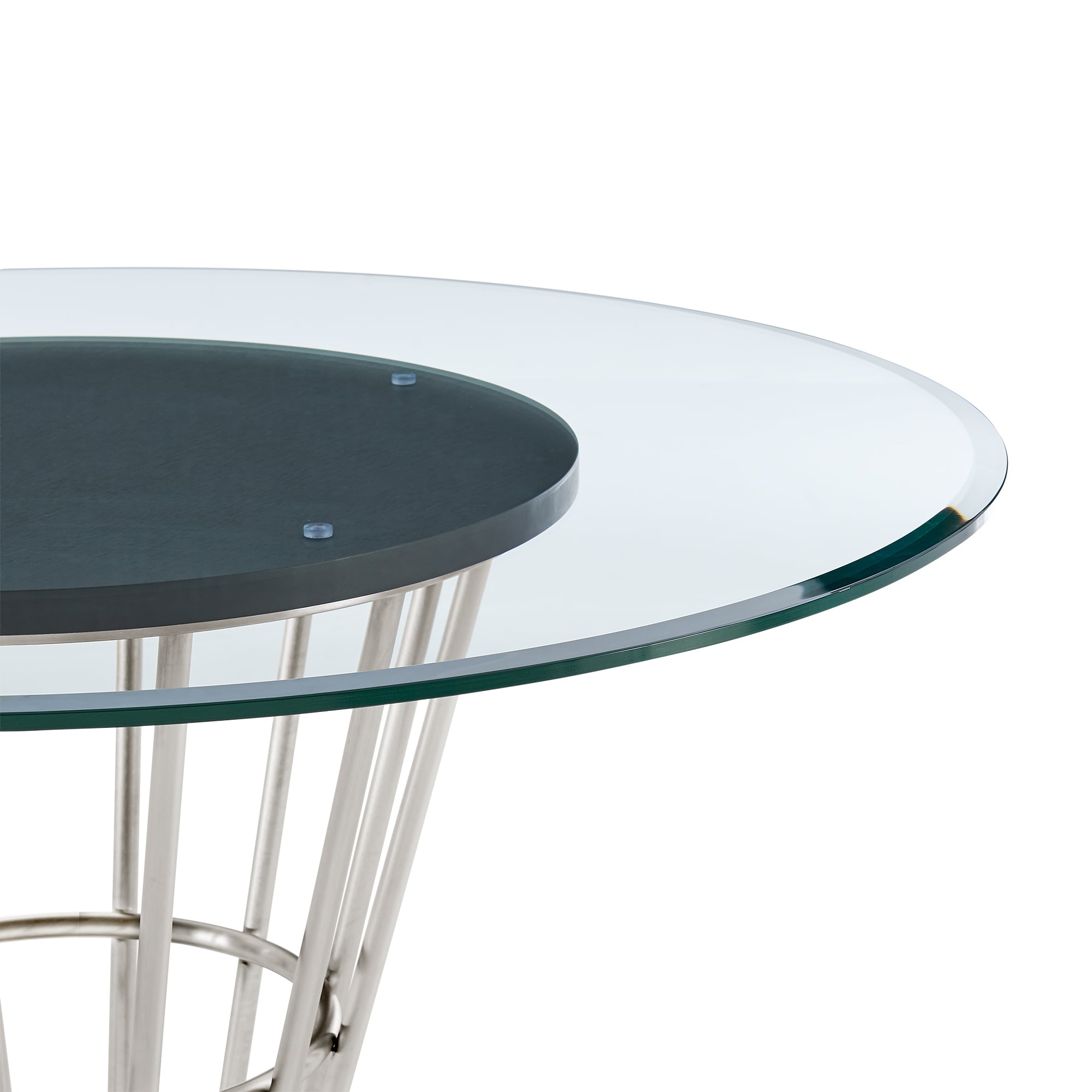 Armen Living Veronica / Shannon 5-Piece Round Dining Table Set