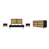 Armen Living Saratoga 4pc Bedroom Set