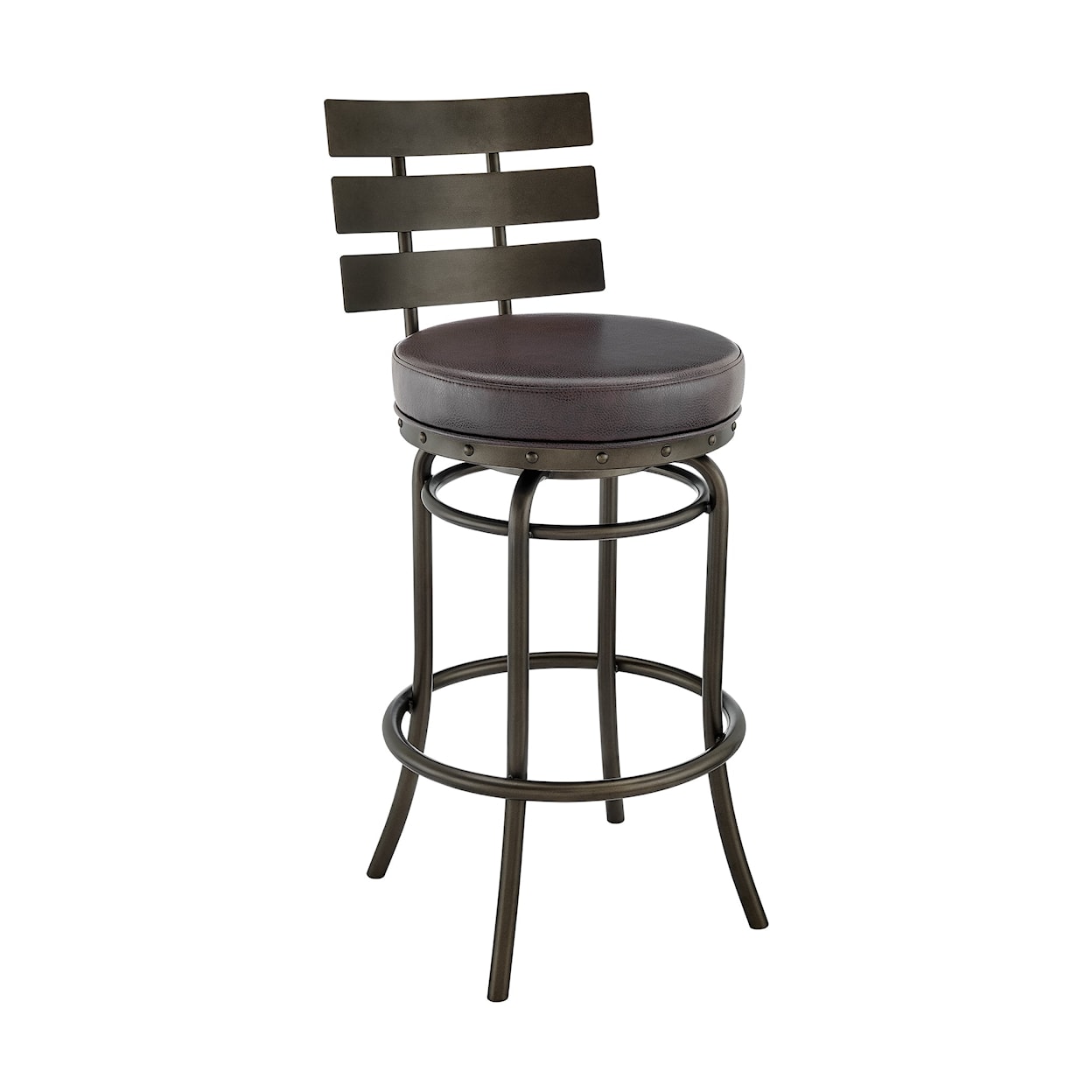 Armen Living Natya Swivel Bar Stool