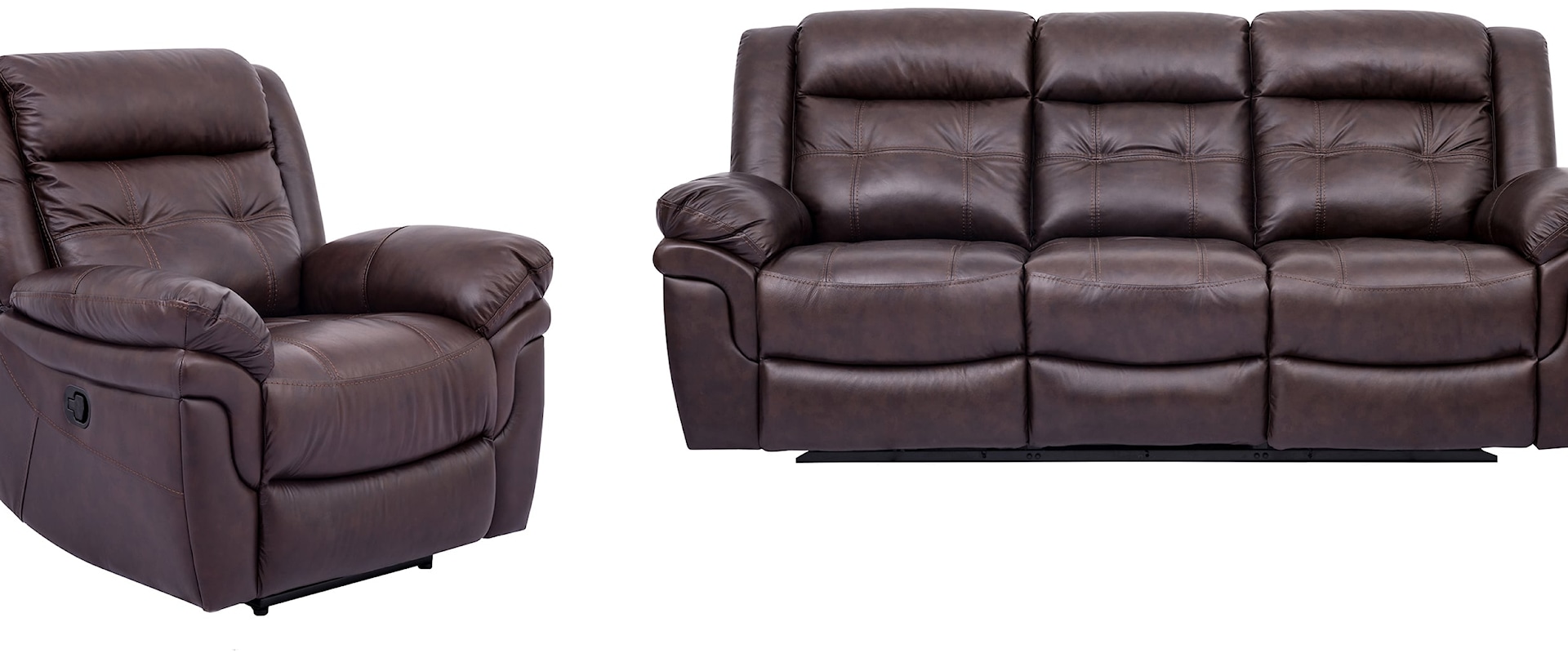 Traditional 2-Piece Manual Reclining Living Room Set