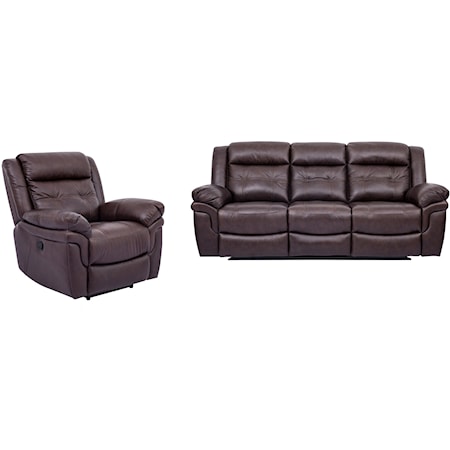 Manual Reclining Living Room Set