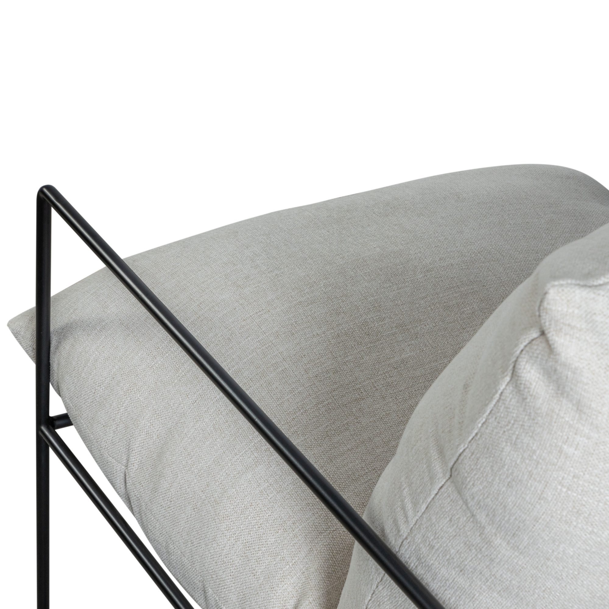 Armen Living Rogan Modern Industrial Accent Chair