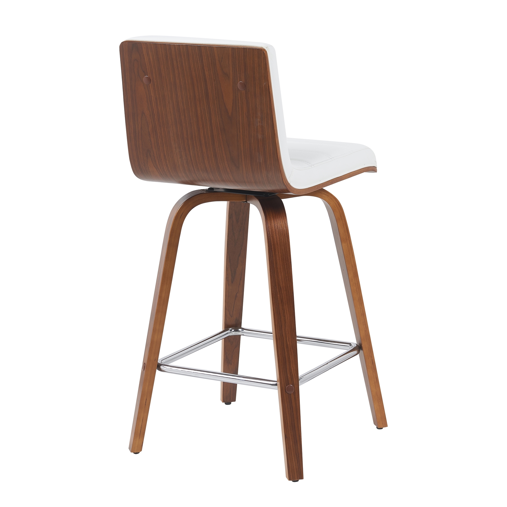 Armen Living Vienna Upholstered Swivel Counter Stool