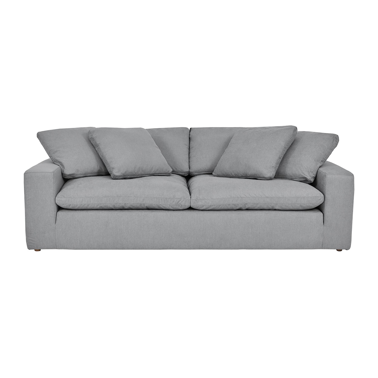 Armen Living Liberty Gray 2-Cushion Sofa