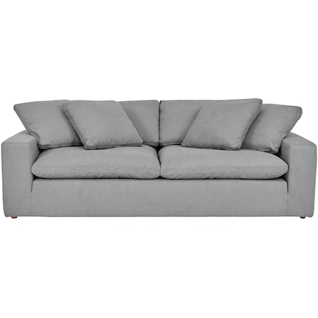 Gray 2-Cushion Sofa