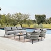 Armen Living Zella Outdoor Conversation Set