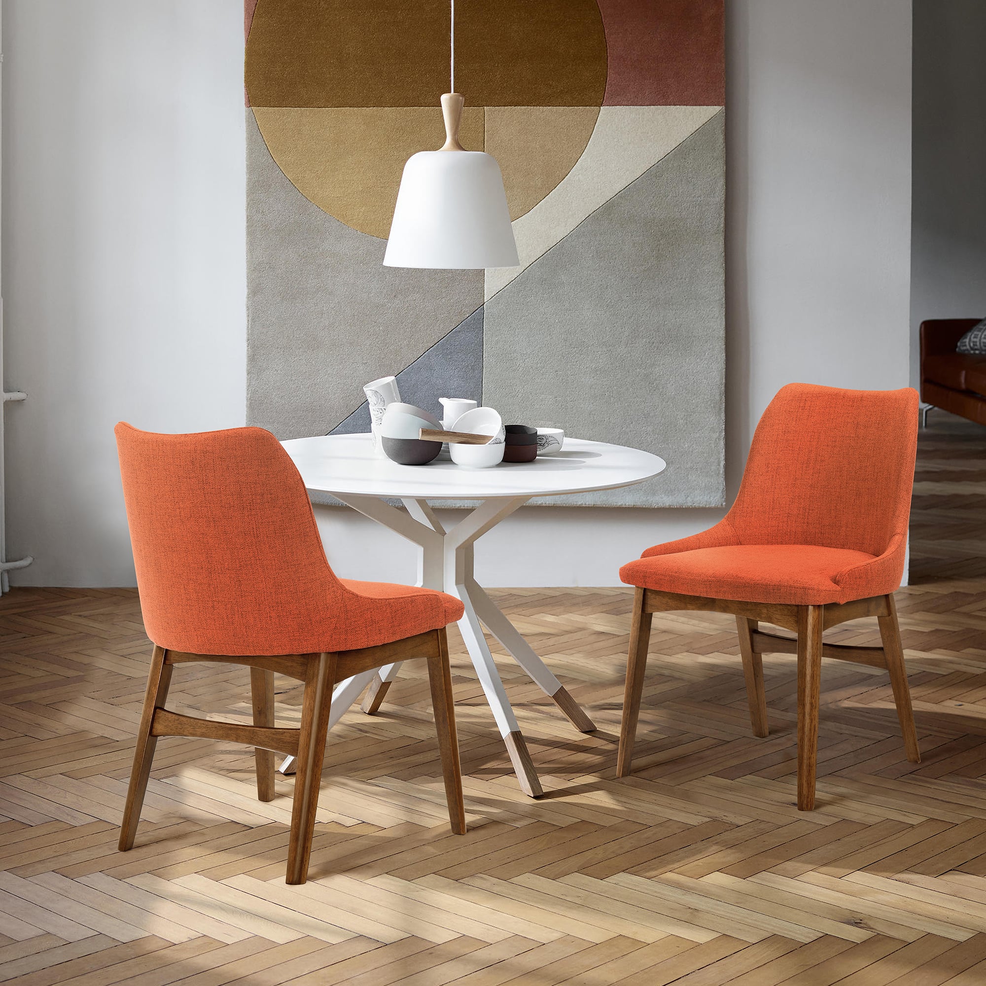 Armen Living Azalea Set of 2 Side Chairs