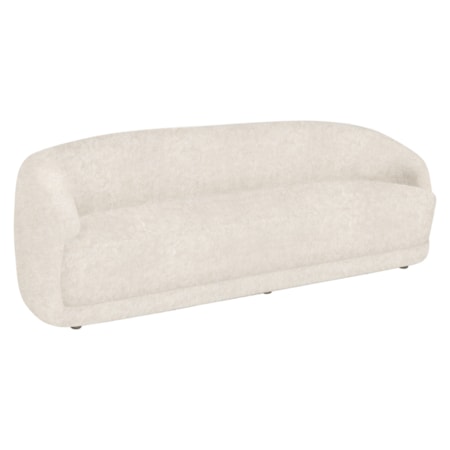 Curved-Back Three-Seat Sofa