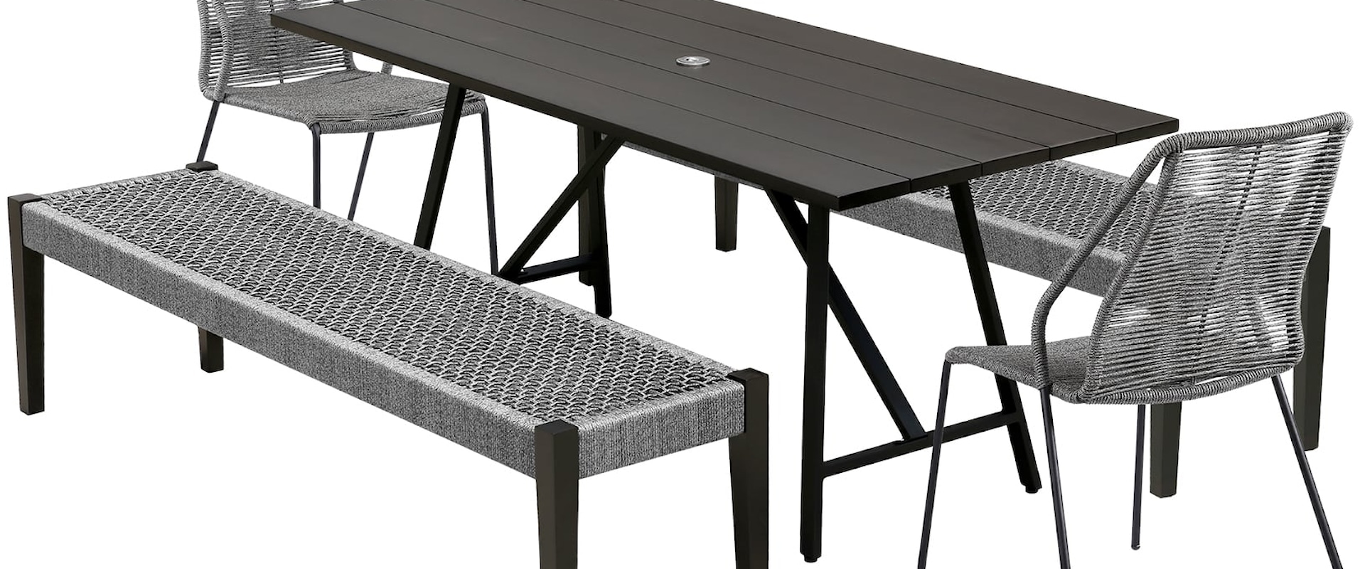 Contemporary 5-Piece Outdoor Dining Set