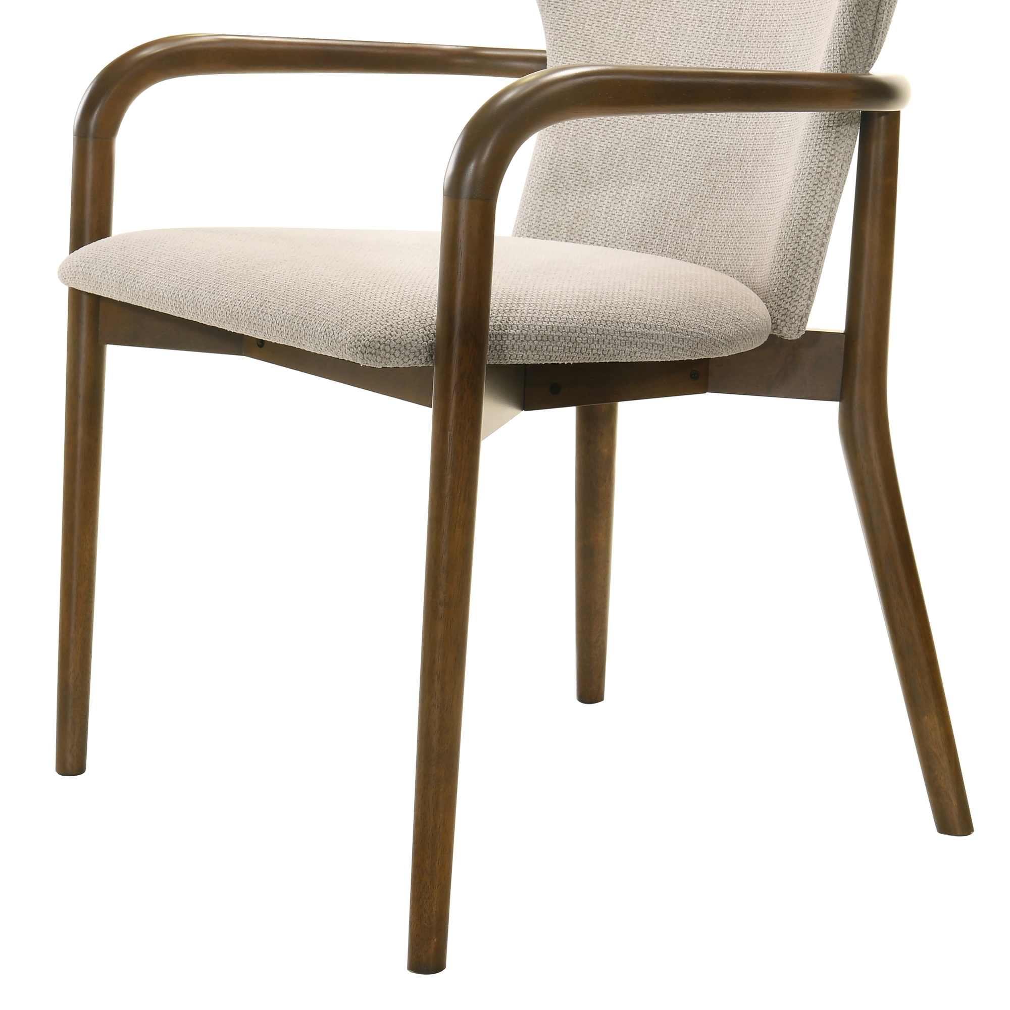 Armen Living Klarissa 6-pc. Round Wooden Dining Set w/Uph. Chairs