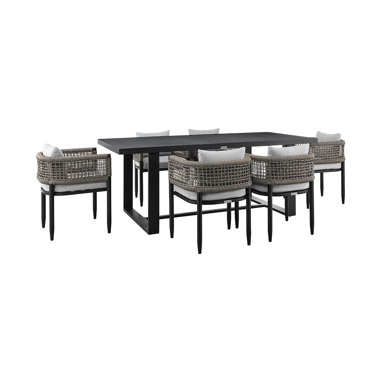 Armen Living Felicia 7-Piece Outdoor Dining Set