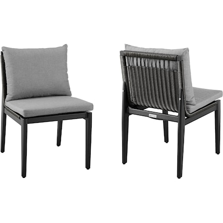 Set of 2 Outdoor Dining Chairs