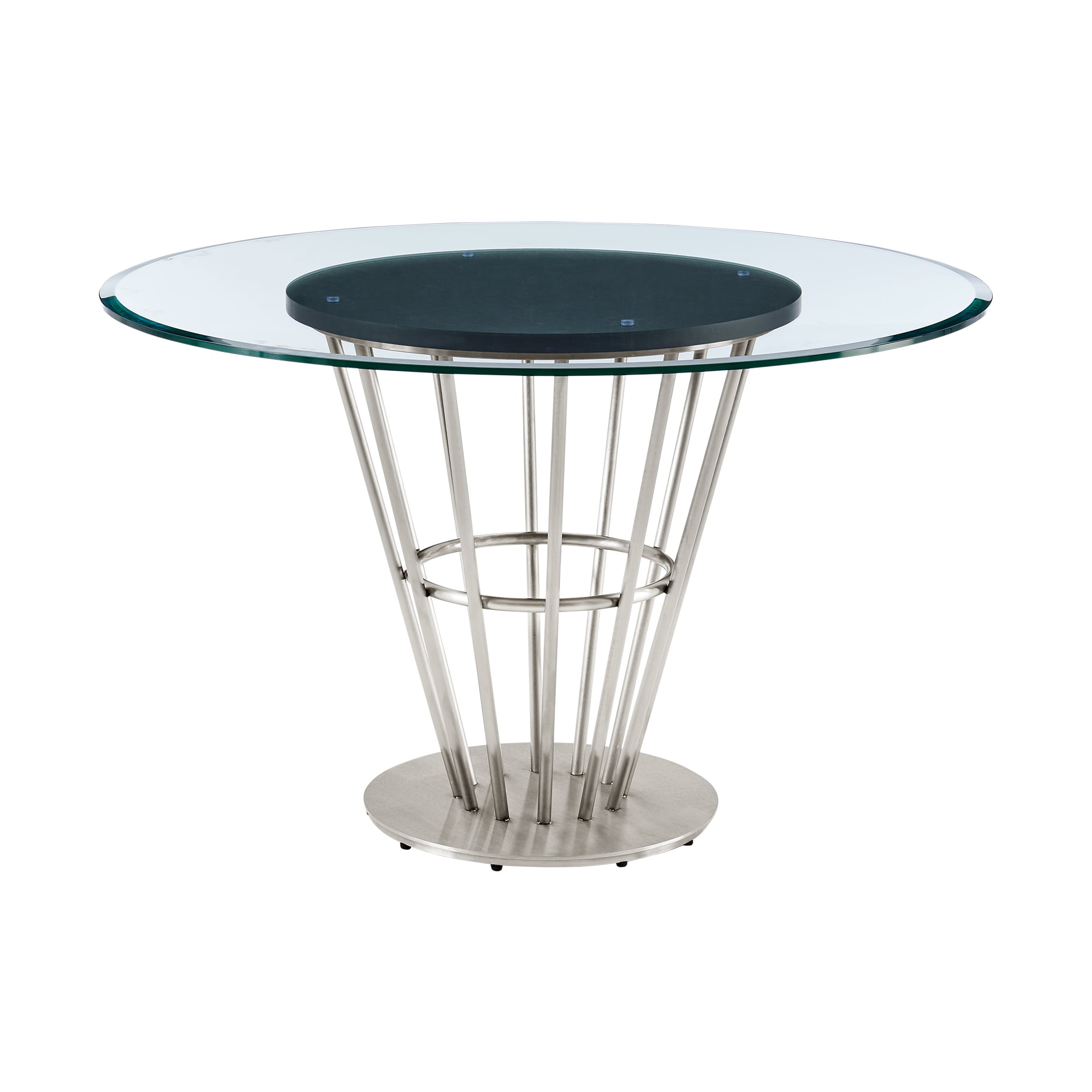 Armen Living Veronica / Shannon 5-Piece Round Dining Table Set