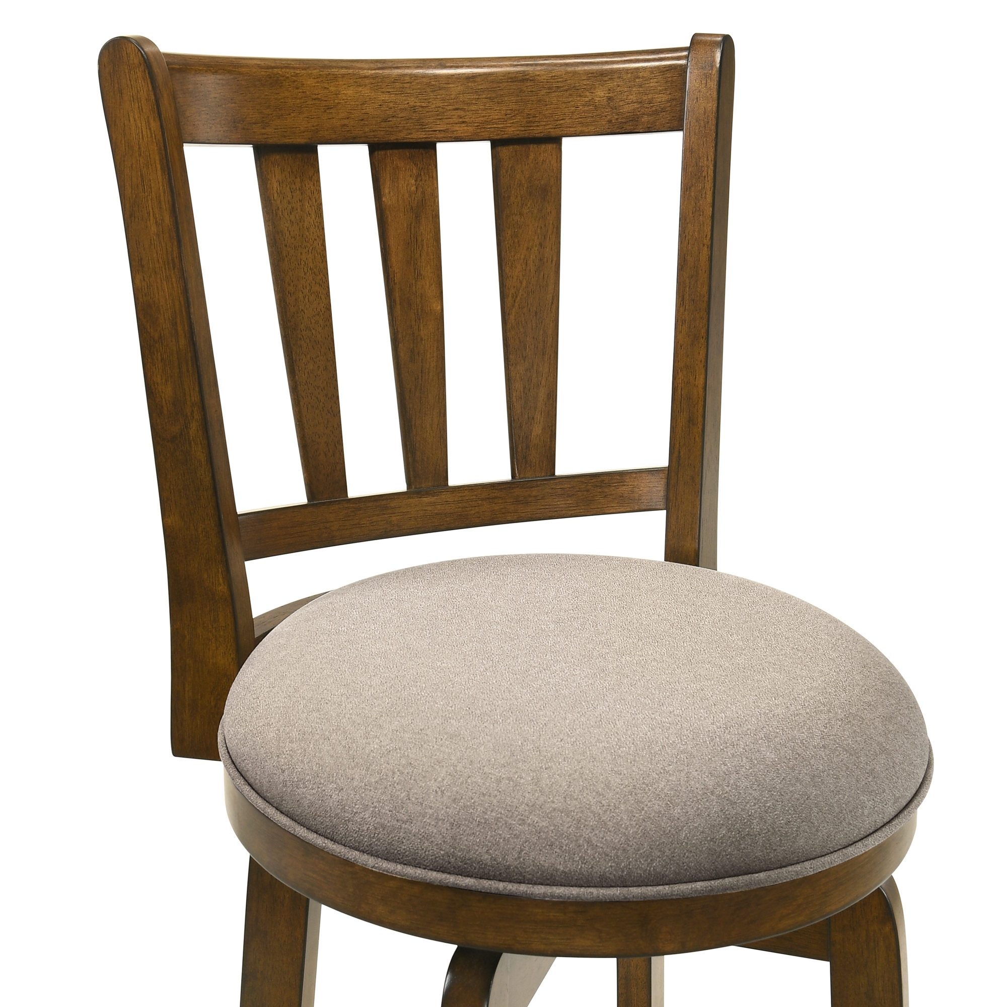 Armen Living Wren Slat-Back Swivel Counter Stool