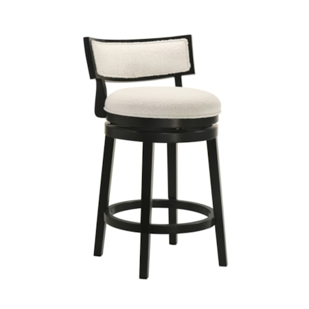 Upholstered Round Swivel Counter Stool