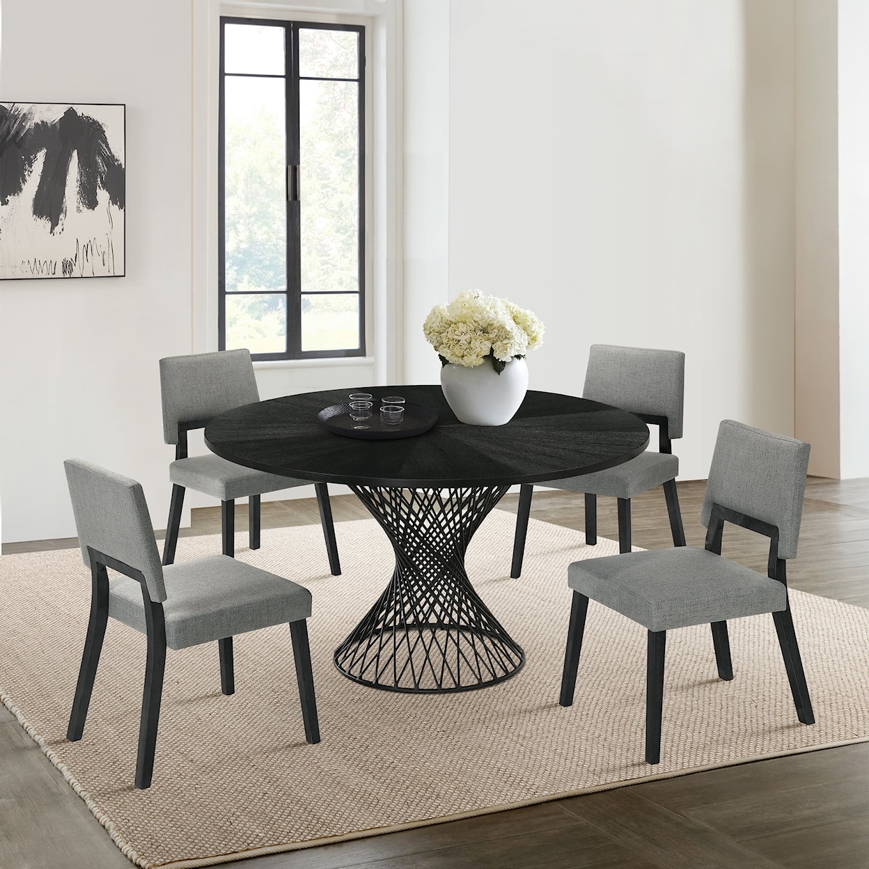 Armen Living Cirque / Channell Dining Set