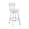 Armen Living Benjamin White Barstool