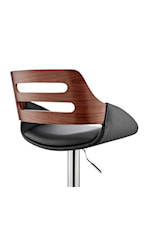 Armen Living Karter Contemporary Adjustable Height Swivel Bar Stool