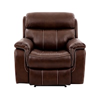 Traditional Dual Power Headrest Recliner with Lumbar Support