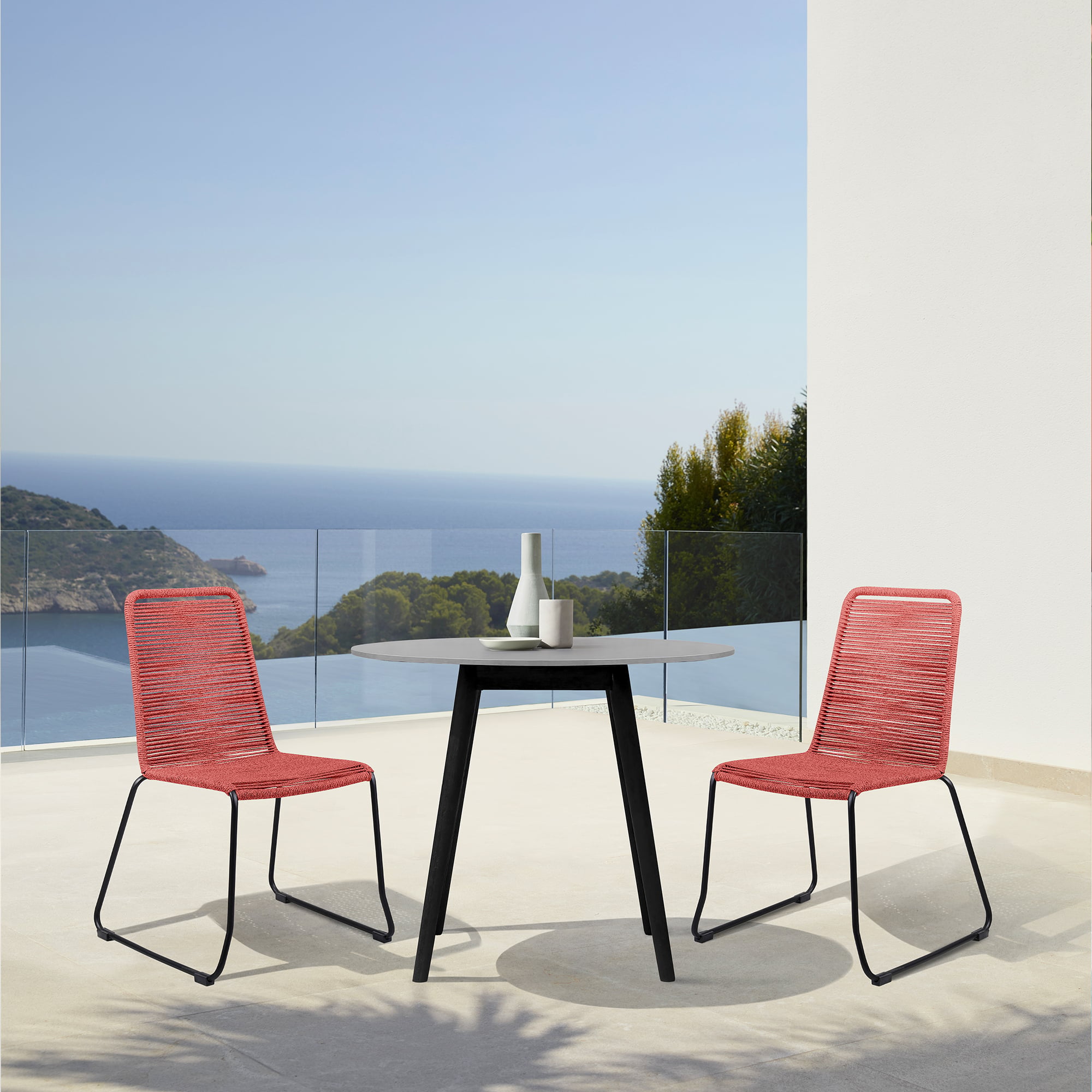 Armen Living Kylie / Shasta 3-Piece Outdoor Dining Set