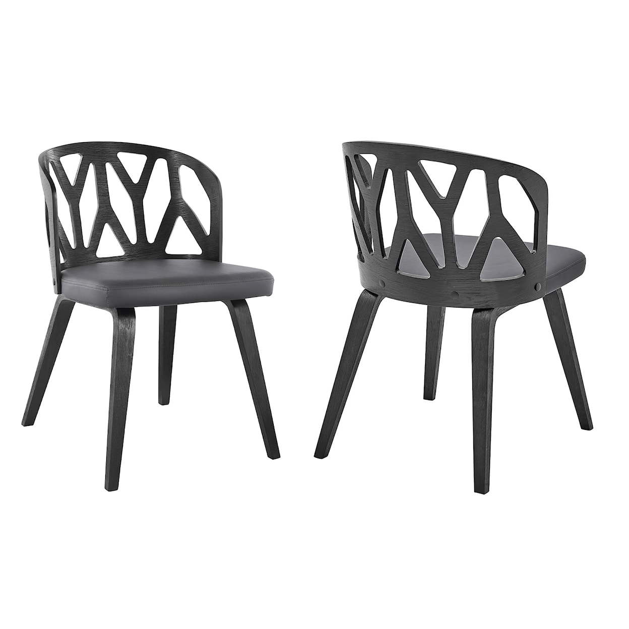 Armen Living Nia Set of 2 Dining Chairs