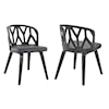 Armen Living Nia Set of 2 Dining Chairs