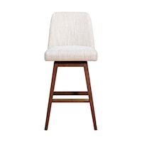 Transitional Swivel Bar Stool