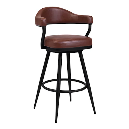 Transitional Swivel Bar Stool