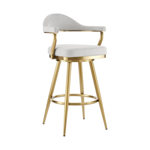 Contemporary 26" Counter-Height Stool with Swivel Seat