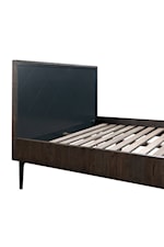 Armen Living Cross Contemporary King Platform Bed Frame with Metal Legs