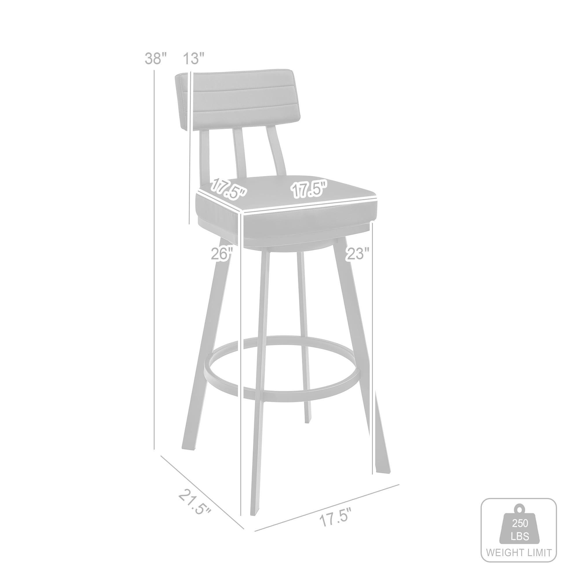 Armen Living Benjamin Barstool