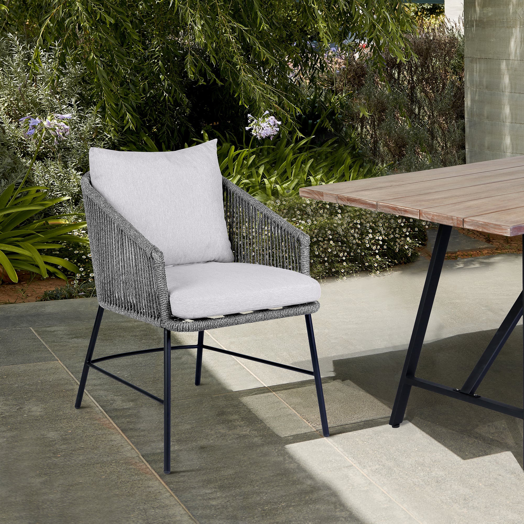 Armen Living Ditas Outdoor Dining Chair